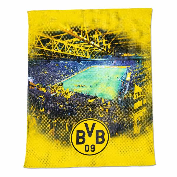 Borussia Dortmund BVB Fleecedecke Stadionprint 150x200 cm